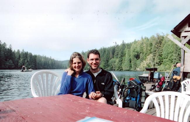 Nitinat Narrows - at Carl's boat crossing, where we enjoy a delicious meal of fresh crab and barbequed salmon.