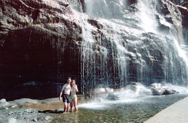The next morning we relax around the campsite, and have a well deserved and overdue bath in the freezing cold falls.