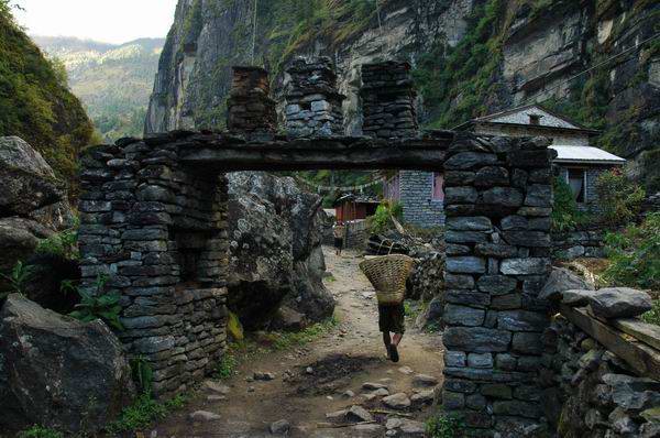 Typical Chorten on the entrance/exit of towns along the trail.