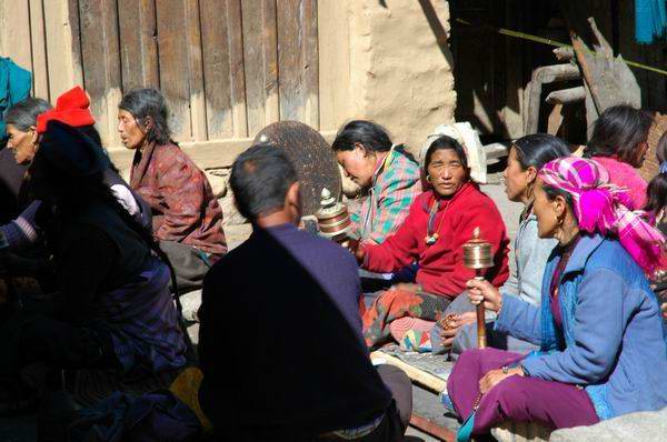 Koto - a village where elders gather from the hills together to chant the Buddhist prayers.