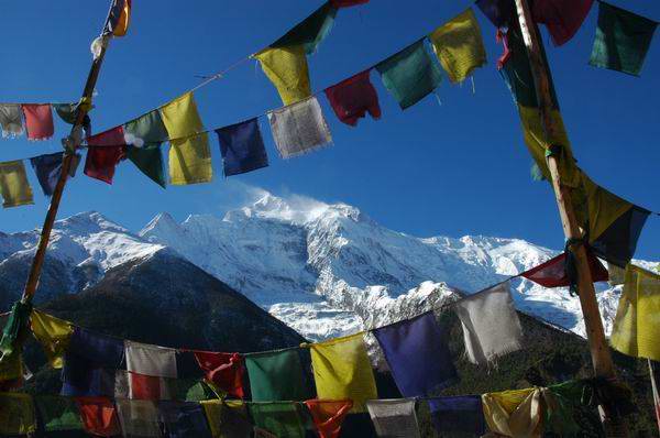 Annapurna II taken from Upper Pisang Gompa.