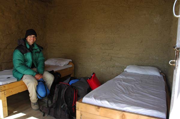 Our lodge with outstanding view of Gangapurna mountain (seen in next 2 photos)