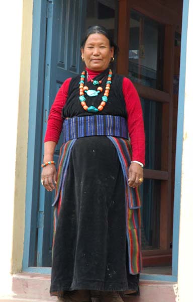 Typical Tibetan dress