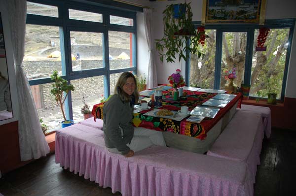 Our cozy and colourful guesthouse in Muktinath