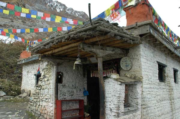 The very sacred Buddhist temple containing all four natural elements on one spot - there is a water spring, a gas spring, burning as fire, earth and air