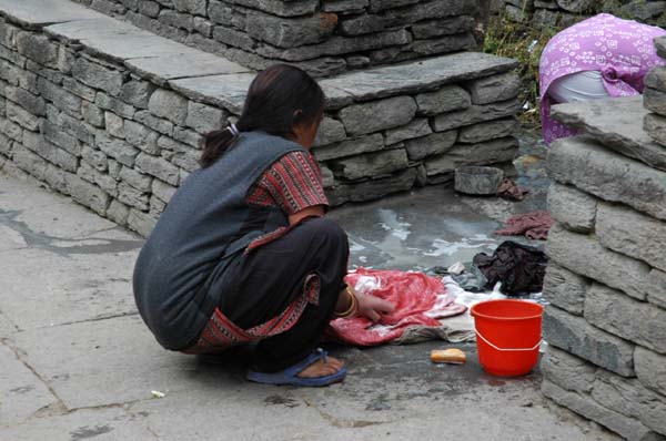 Nepali laundry station