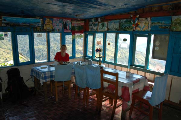 Inside the tea house shown in the previous picture