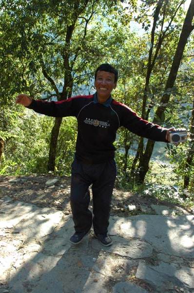 Dancing Dawa in his typical joyful self