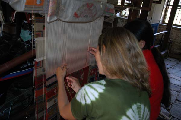 The carpet-weaving process is painstaking as Lauri discovers