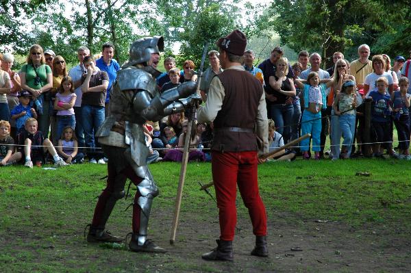 Excellent comical performance put on in the castle grounds.