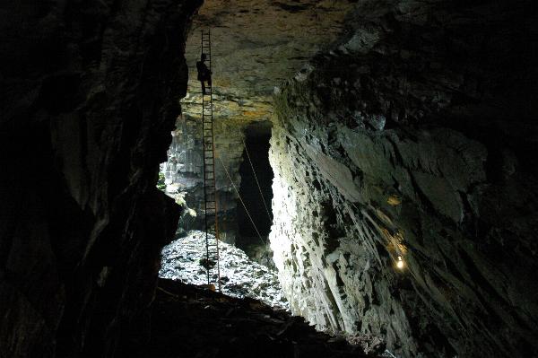 Chamber inside the mine
