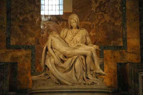 The famous Pieta by Michaelangelo