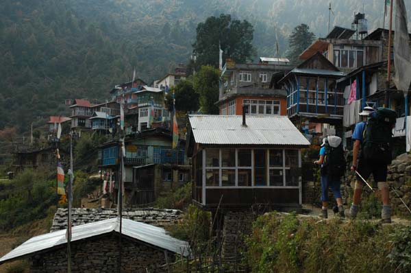This scenic village continues to spread up the hill