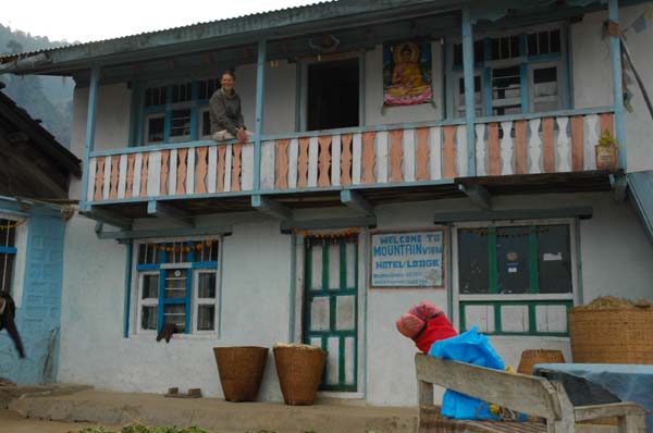 They call this the village of Dursagana, but the only thing we find here is this one local lodge run by a friendly and welcoming family