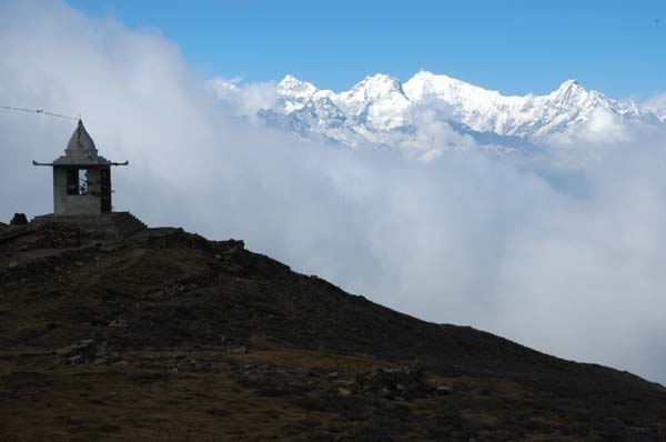 Lauribinayak temple at the top of the hill