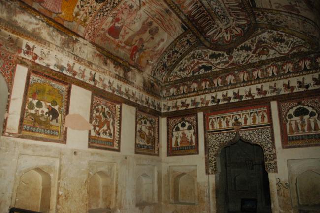 Frescos in the palace interior