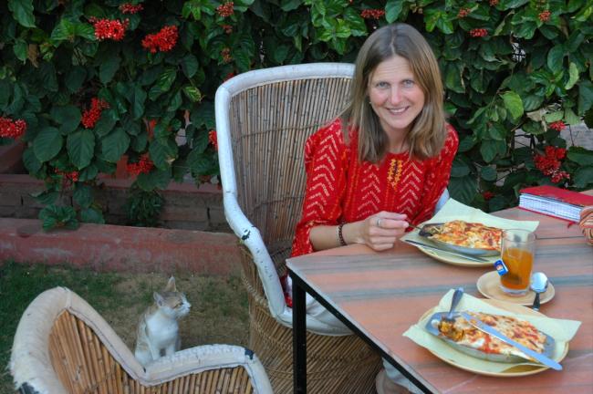 A nice break from our usual diet of Indian curries and rice. The kitty awaits her next taste test!