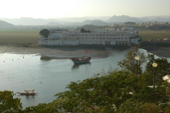 Udaipur - The beautiful Lake Palace. Unfortunately this year the lake has dried up due to a multi year drought.