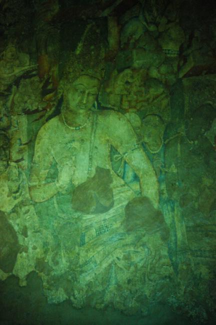 One of the most famous paintings within the Ajanta caves.
