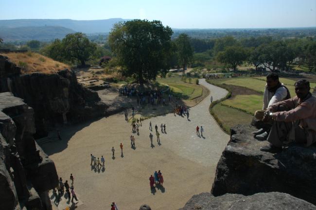 The grounds are beautifully laid out around the temples.