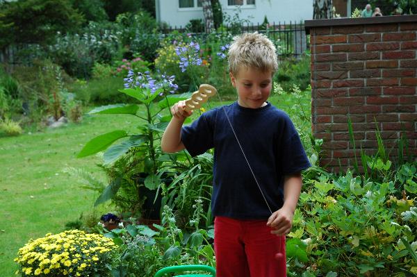 Lenny is now 9 years old, and extremely cute. He has much fun entertaining us and loves using his very few English phrases.